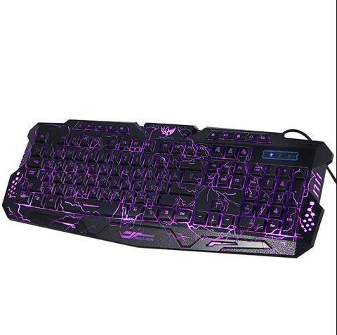 RGB Luminescent Gaming Keyboard – LED Backlight, Silent Keys, Ergonomic Design for PC & Laptop