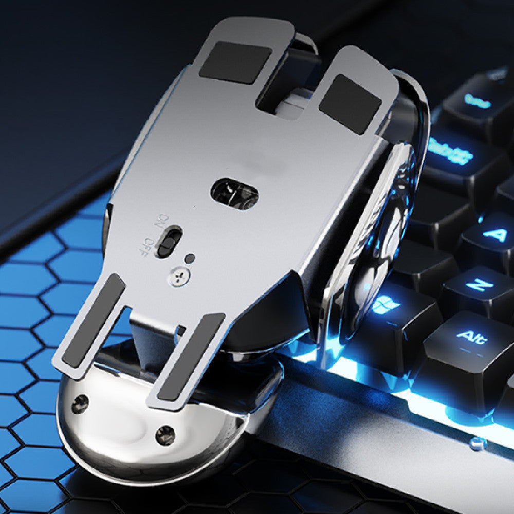 Wireless Silent Esports Gaming Mouse – High Precision, Adjustable DPI, Ergonomic Design, RGB Lights, Rechargeable for PC, Laptop, and Competitive Gaming