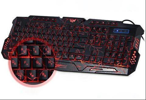 RGB Luminescent Gaming Keyboard – LED Backlight, Silent Keys, Ergonomic Design for PC & Laptop
