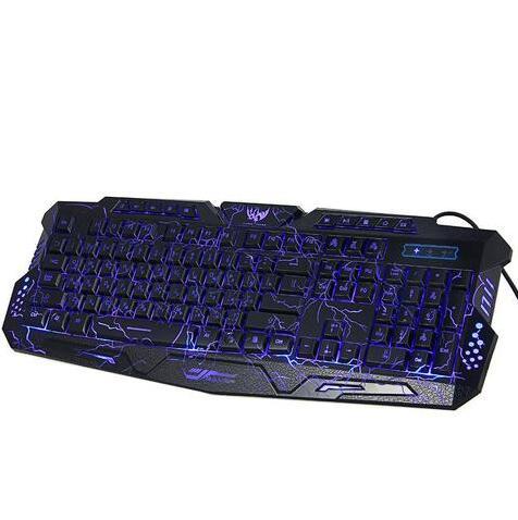 RGB Luminescent Gaming Keyboard – LED Backlight, Silent Keys, Ergonomic Design for PC & Laptop