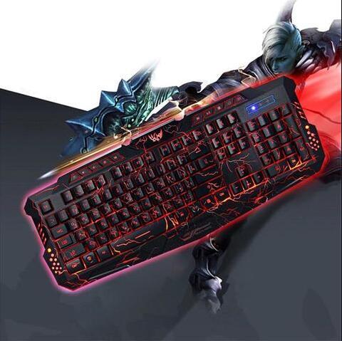 RGB Luminescent Gaming Keyboard – LED Backlight, Silent Keys, Ergonomic Design for PC & Laptop