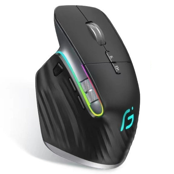 Rechargeable Wireless Bluetooth Mouse – Silent Click, Ergonomic Design for Gaming & Office Use