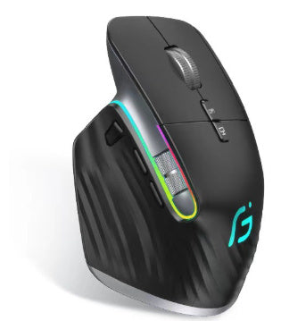 Rechargeable Wireless Bluetooth Mouse – Silent Click, Ergonomic Design for Gaming & Office Use