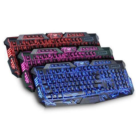 RGB Luminescent Gaming Keyboard – LED Backlight, Silent Keys, Ergonomic Design for PC & Laptop