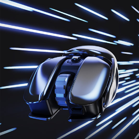 Wireless Silent Esports Gaming Mouse – High Precision, Adjustable DPI, Ergonomic Design, RGB Lights, Rechargeable for PC, Laptop, and Competitive Gaming